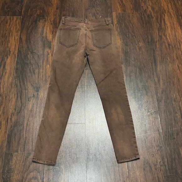 Free People WoMen's Skinny Brown Jeans size 25 EUC - Picture 10 of 16